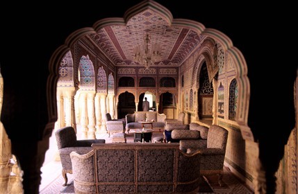 Inde, état du Rajasthan, région de Jaipur, Samode Palace, le Sultan Mahal