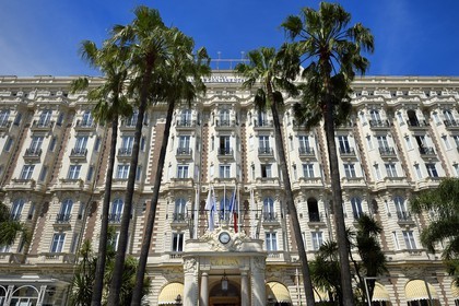 France, Alpes-Maritimes (06), Cannes, le palace du Carlton sur le boulevard de la Croisette