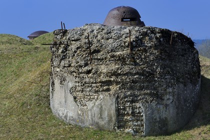 France, Meuse (55), Douaumont, fort de Douaumont, pièce maîtresse de la défense autour de Verdun qui fut pris par les allemands en 1916 puis repris par les troupes coloniales du Maroc la même année, observatoire