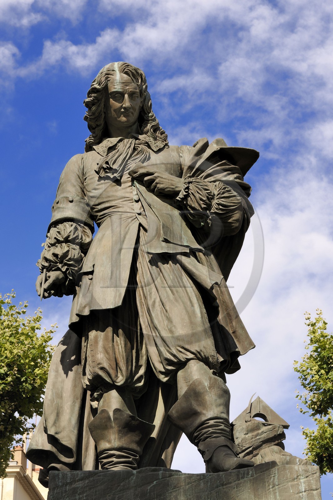 France, Herault, Beziers, the statue of the creator of the Canal du Midi Pierre-Paul Riquet France, Herault, Beziers, the statue of the creator of the Canal du Midi Pierre-Paul Riquet