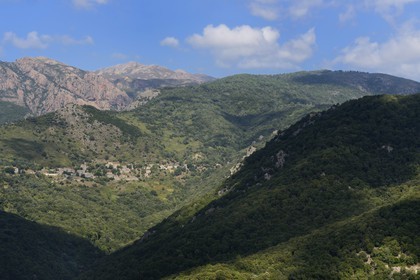France, Corse du Sud, Sartene region, Rizzanese River valley, village of Cargiaca