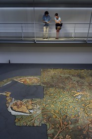 France, Rhone, Lyon, Saint Romain en Gal, Gallo-Roman Museum of Saint-Romain-en-Gal, Punishment of Lycurgus mosaic dating from the 2nd century AD