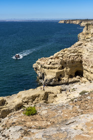 Portugal, Algarve, Carvoeiro, le chemin des falaises d'Algar Seco