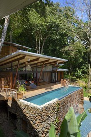 Panama, Chiriqui province, Gulf of Chiriqui National Marine Park, the resort at Isla Palenque