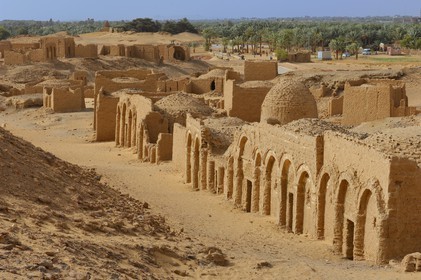 Egypte, Haute Egypte, désert libyque, oasis de Kharga, nécropole copte de Bagawat du IIe au VIIe siècle après JC