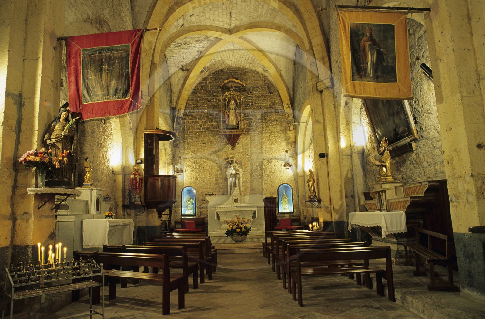 France, Var (83), l' église du village d' Evenos