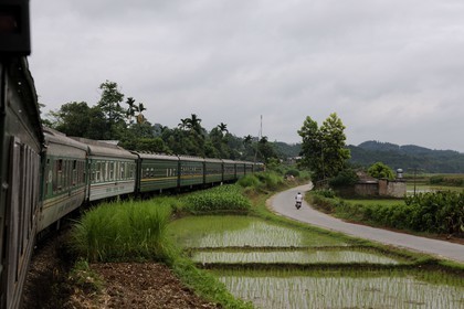 Vietnam, day train from Lao Cai to Hanoi