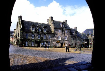 France, Finistere, Locronan village, labelled Les Plus Beaux Villages de France (The Most Beautiful Villages of France)