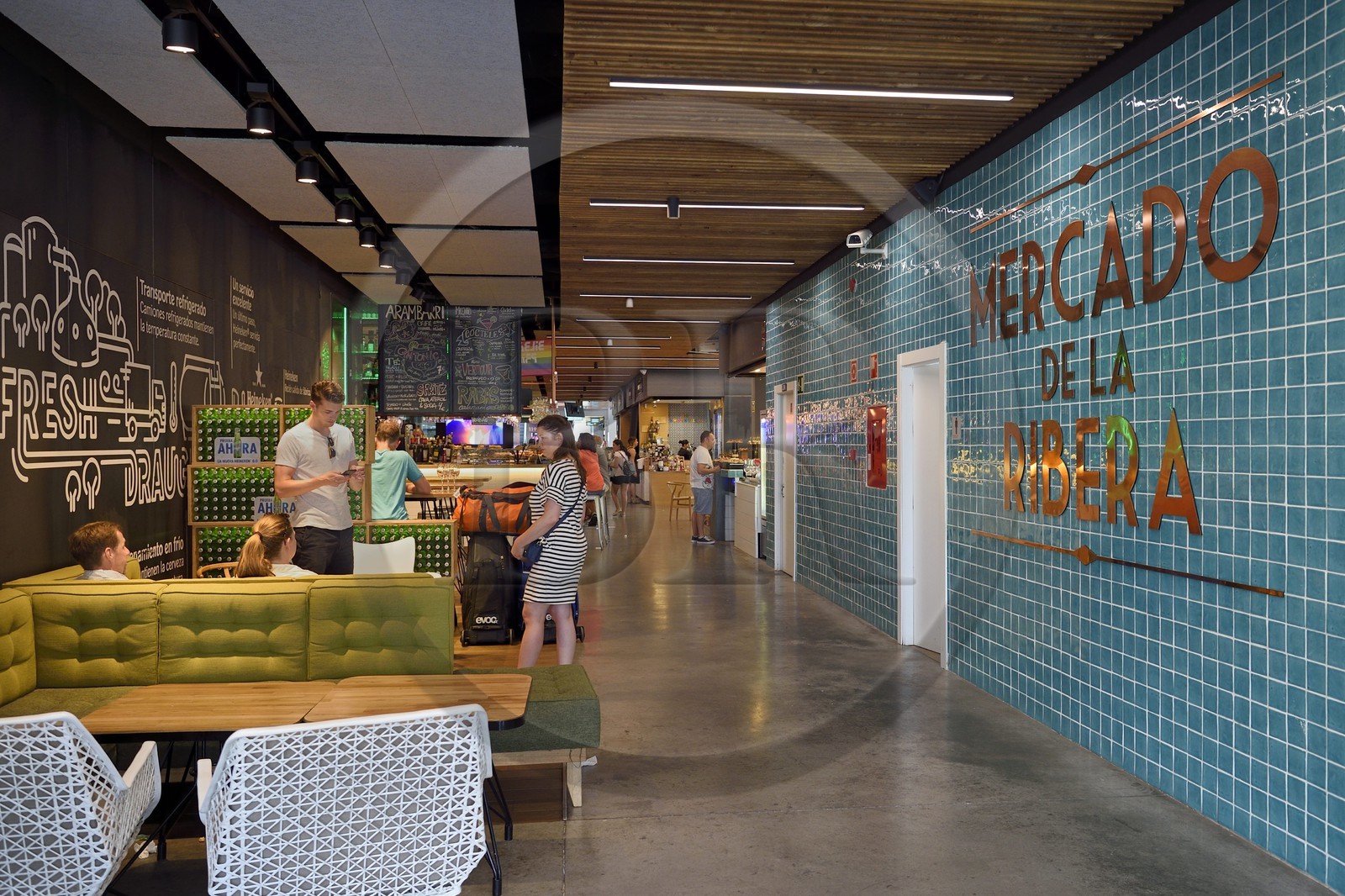 Espagne, Pays basque espagnol, Biscaye, Bilbao, le marché de la Ribera (mercado)