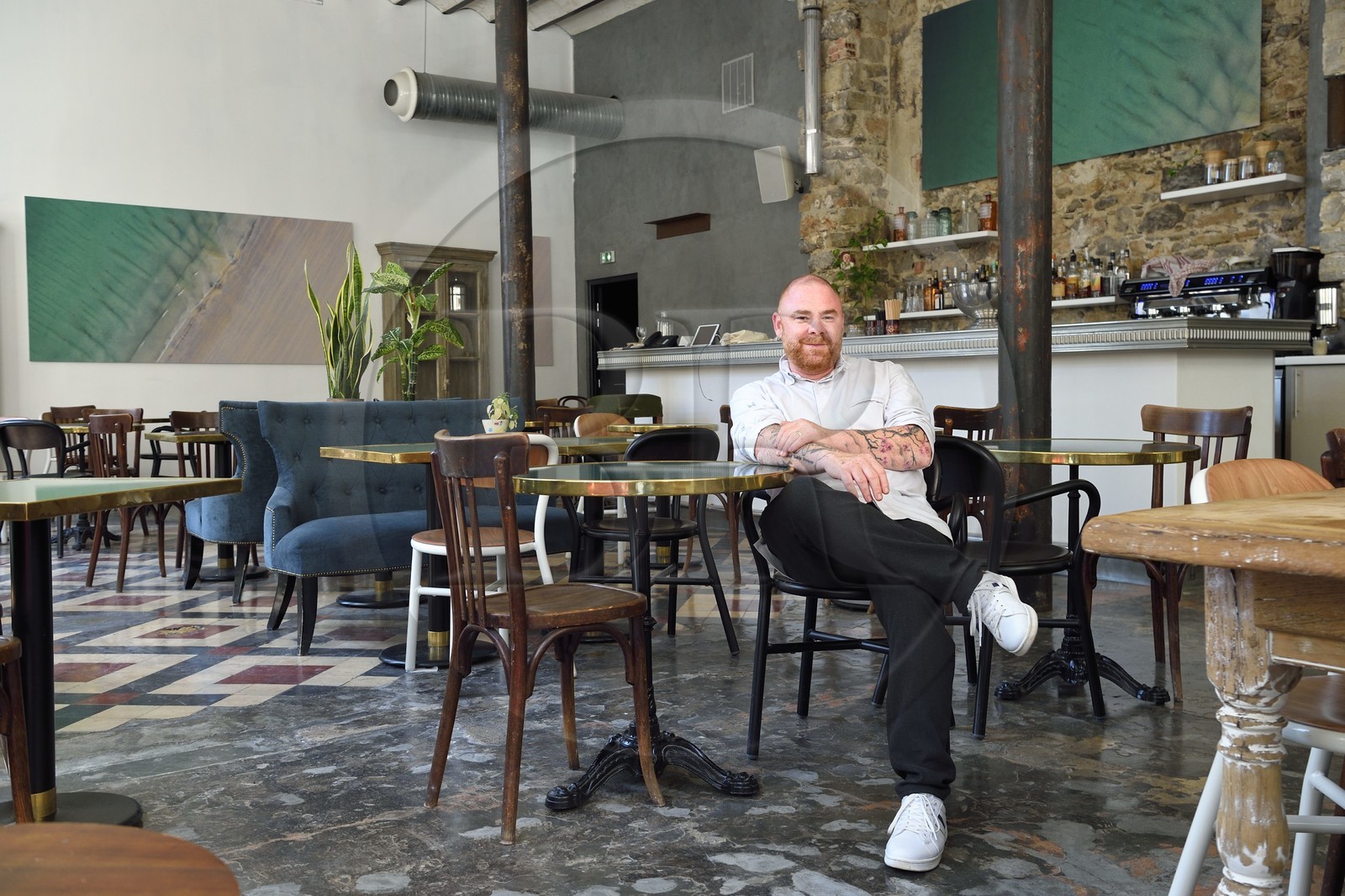 France, Var (83), Toulon, restaurant et lieu culturel Le Télégraphe, le chef Arnaud Tavarec