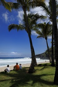 France, île de la Réunion, la côte sud, plage de Grand-Anse