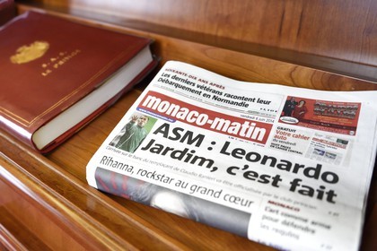 Principality of Monaco, Monaco, the Rock, the royal palace, Monaco-Matin newspaper