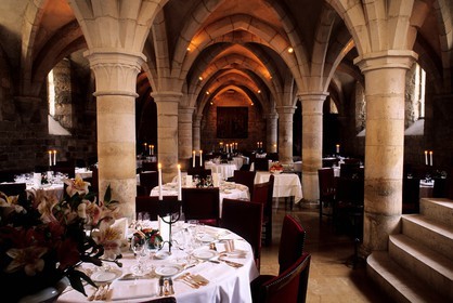 France, Côte-d'Or (21), restaurant du château de Gilly-les-Cîteaux