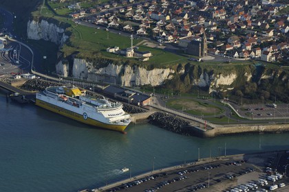 France, Seine-Maritime (76), Dieppe (vue aérienne)