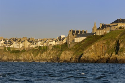 France, Manche, Cotentin, Granville, the Haute Ville (Upper town) on the cliff facing north