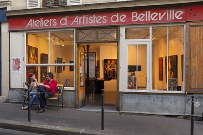 France, Paris, art gallery Ateliers d'artistes de Belleville, exposition of Mederic Bottin