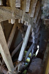 France, Charente (16), Bassac, moulin de Bassac, la roue à aubes