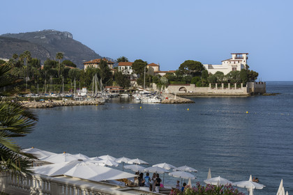 France, Alpes-Maritimes, Beaulieu-sur-Mer, neo-Greek style villa Kerylos build in 1908 by architect Emmanuel Pontremoli