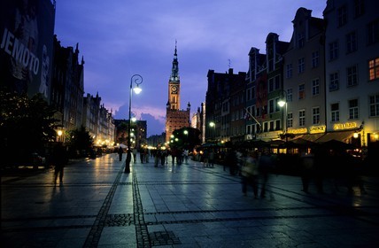 Poland, Eastern Pomerania, Gdansk, the town hall (Ratusz Glownego Miasta) in Long Market (Dlugi Targ)