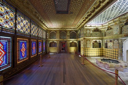 Azerbaijan, Shaki, Palace of Shaki Khans built in 1797 by Muhammed Hasan Khan, Consultation Room