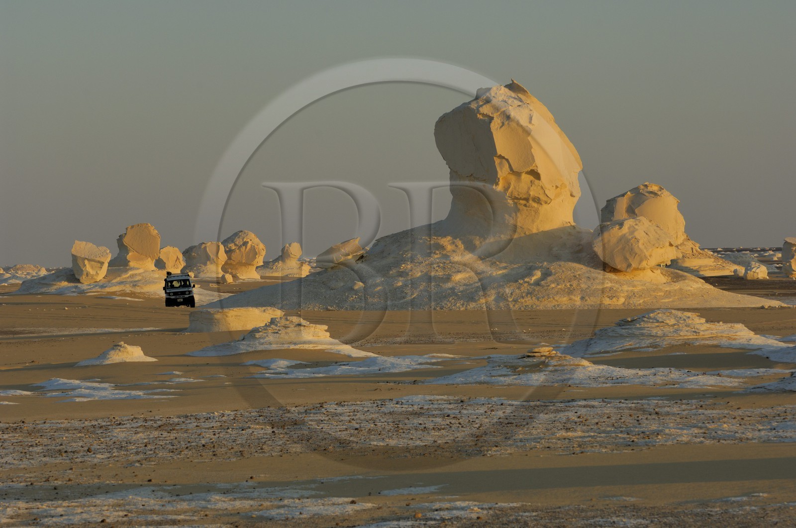 Egypte, désert libyque, le Désert Blanc au nord de Farafra