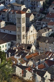 Croatie, Dalmatie, cote dalmate, Ile de Hvar, la ville de Hvar