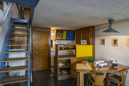 France, Loire-Atlantique (44), banlieue de Nantes, Rezé, la Maison Radieuse par l'architecte Le Corbusier, le logement témoin resté dans son état d'origine