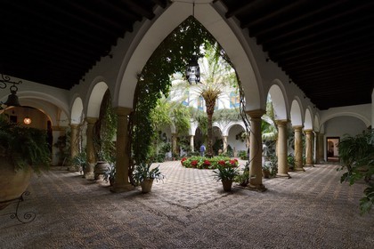 Spain, Andalusia, Cordoba, Viana Palace, reception courtyard