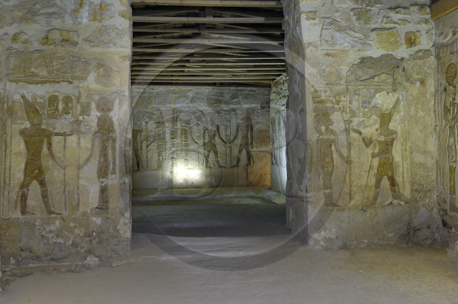 Egypte, Basse-Egypte, désert libyque, oasis de Bahariya (Bahareyya), fresques des chapelles de Ain el-Muftellah