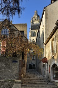 France, Loir et Cher, Blois, old city under the cathedral, rue du Grenier a Sel