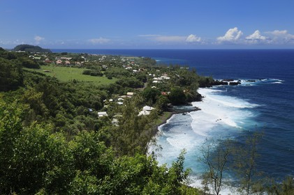 France, Ile de la Reunion, Côte Sud, village de Manapany près de Saint Joseph