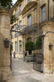 France, Bouches-du-Rhône (13), Aix en Provence, quartier Mazarin, Hotel de Caumont, hotel particulier du XVIIIème siècle devenu le Caumont Centre d'Art