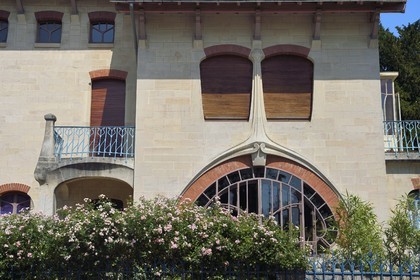 France, Meurthe-et-Moselle (54), Nancy, quartier de Saurupt, villa des Glycines (1902-1903) de l'architecte Emile André en style Art Nouveau