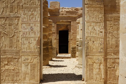 Egypte, désert libyque, oasis de Dakhla, temple de Deir el-Hagar