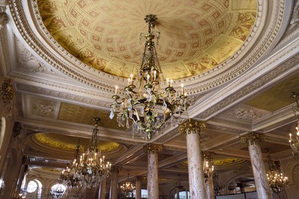 France, Alpes-Maritimes (06), Cannes, le palace du Carlton sur le boulevard de la Croisette, la salle de réception