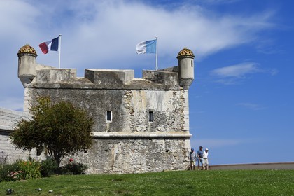 France, Alpes-Maritimes, Menton, old town, Bastion of the Old Port is an annex of the Jean Cocteau Museum