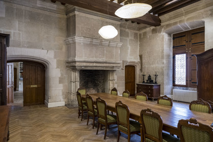 France, Loire Atlantique, Nantes, Bouffay district, the castle of the Dukes of Brittany, the room of the Logis du Roy where the Edict of Nantes was presumably signed by King Henry IV on April 30, 1598