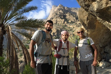 Sultanat d'Oman, Gouvernorat d'Al-Batina du Sud, Hajar occidental, Wadi Mistall, village de Wakan (Wukan),