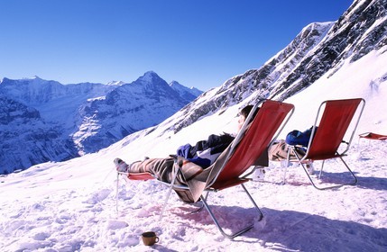 Switzerland, region of Bern (Bernese Oberland), Grindelwald, at the top of the ìFirst (2501m) mountain top