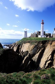 France, Finistère (29), région du Conquet, le phare de la Pointe Saint-Mathieu