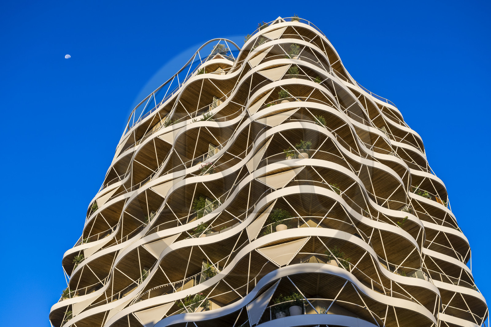 France, Hérault (34), Montpellier, quartier de la gare Saint-Roch, l'immeuble d'habitation Higher Roch