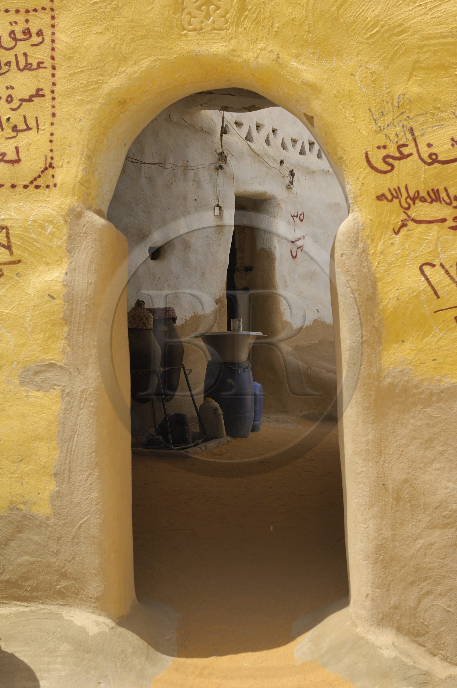 Egypte, désert libyque, oasis de Dakhla, le village de Eshbet Bashendi (Bashandi)