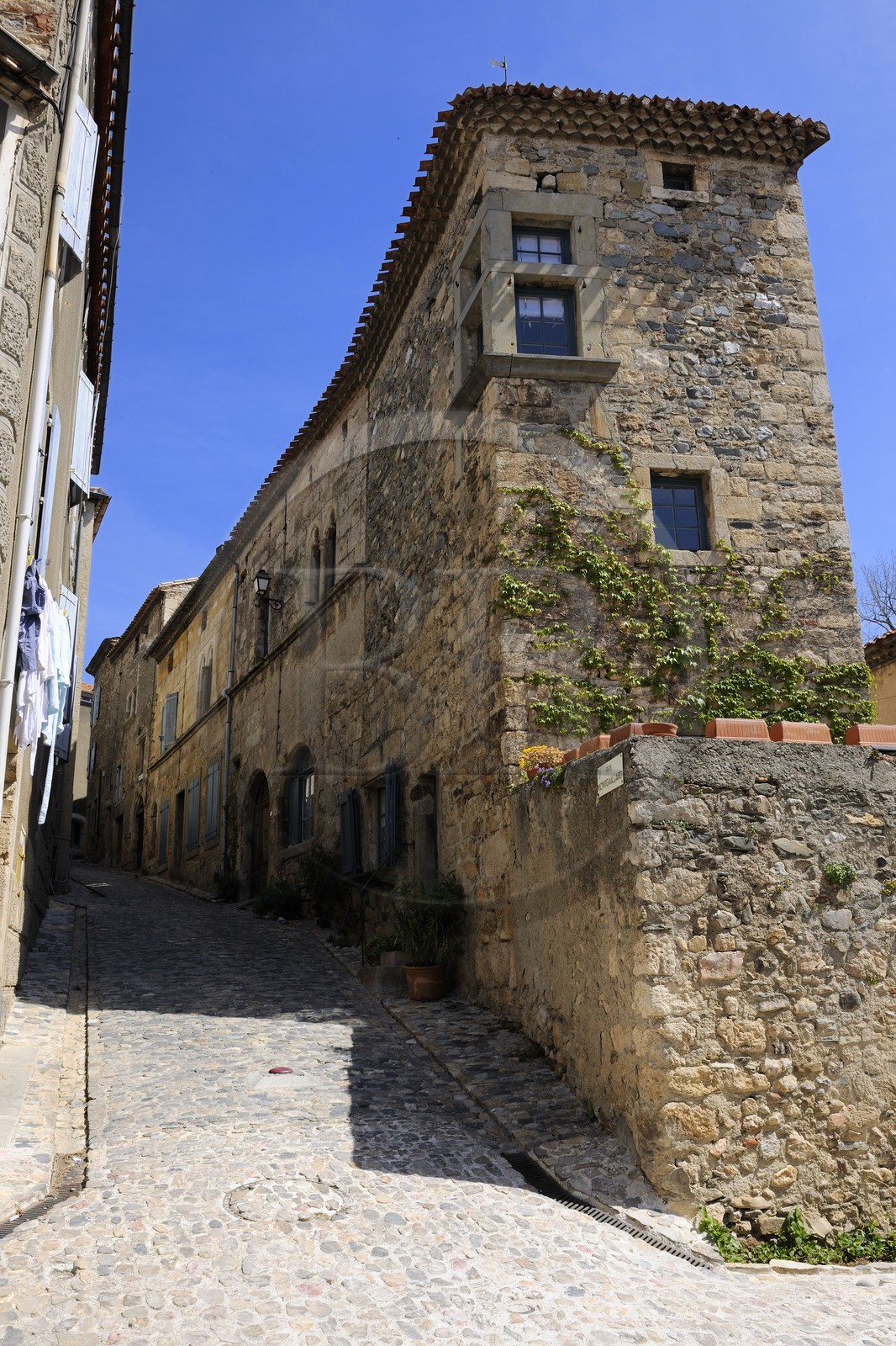 France, Aude (11), village de Caunes-Minervois, la maison Vidal