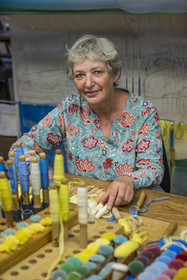 France, Herault, Lodève, Manufacture de la Savonnerie (Savonnerie manufactory) unique annex of the National Carpet Factory of the Savonnerie des Gobelins in Paris