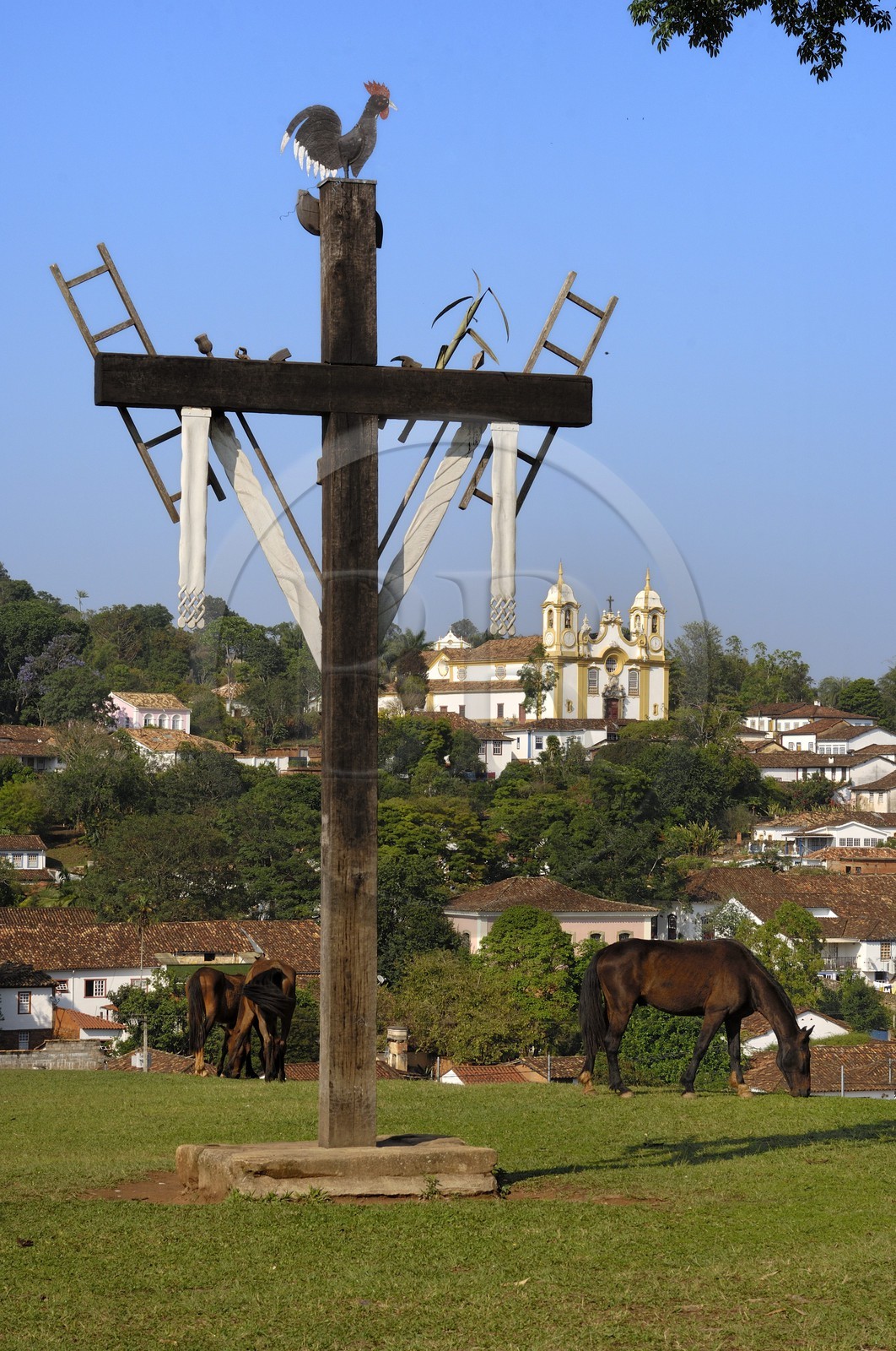 Brésil, Etat du Minas Gerais, Tirandentes, Matriz de Santo Antonio, église Saint-Antoine (Route de l'or, Estrada Real) Brésil, Etat du Minas Gerais, Tirandentes, Matriz de Santo Antonio, église Saint-Antoine (Route de l'or, Estrada Real)
