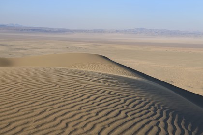 Iran, Yazd province, Dasht-e Kavir desert, Moghestan, dune system whose highest dune reaches 200 meters