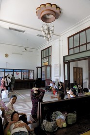 Vietnam, Haiphong, the colonial style train station
