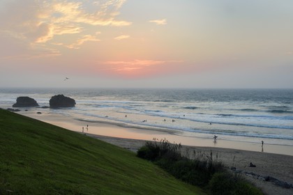 France, Pyrénées-Atlantiques (64), Pays-Basque, Biarritz, plage de la Milady