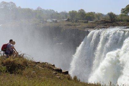 Zimbabwe, Matabeleland North Province,  Zambesi River, the Victoria Falls, listed as World Heritage by UNESCO