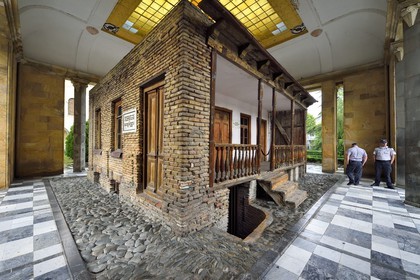 Georgia, Shida Kartli, Gori, hometown of Joseph Stalin, the birthplace of Stalin in its case in the Stalin museum